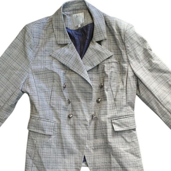 Women's Luii Plaid Blazer Jacket XL - Picture 1 of 10
